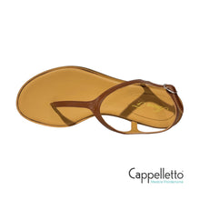 Carica l&#39;immagine nel visualizzatore di Gallery, Sandalo Infradito Flat Nappa Cuoio
