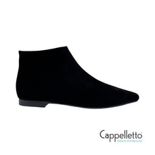 Carica l'immagine nel visualizzatore di Gallery, TEDDY Stivaletto in Kid Suede Nero

