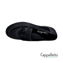 Carica l'immagine nel visualizzatore di Gallery, ELSA Mocassino Donna in Eco Cavallino Nero
