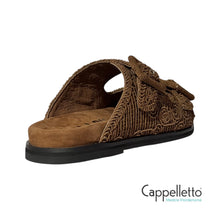 Carica l&#39;immagine nel visualizzatore di Gallery, DALILA 55 Slipper Macramè Marrone

