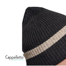 Carica l&#39;immagine nel visualizzatore di Gallery, INGRID Berretto in Maglia Melange Grigio Scuro
