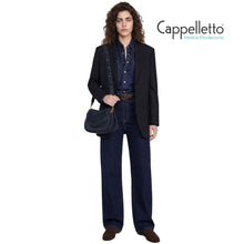 Carica l'immagine nel visualizzatore di Gallery, HELENA ROUND Borsa Media in Suede Notturno
