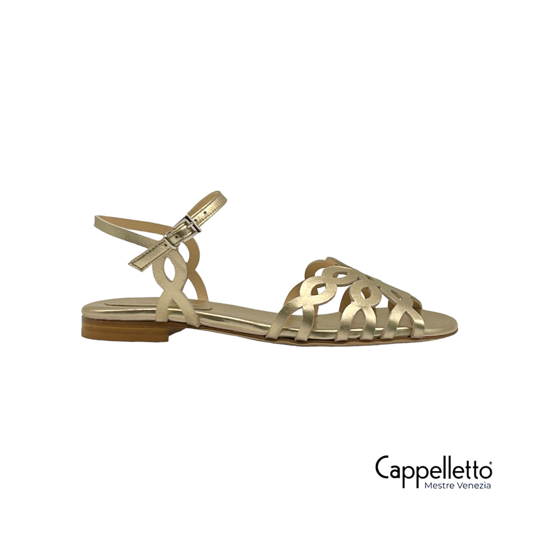 Sandalo Flat Laminato Platino 3669