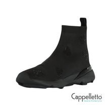 Carica l'immagine nel visualizzatore di Gallery, K Sneaker 713 Knit Sock Runner Black
