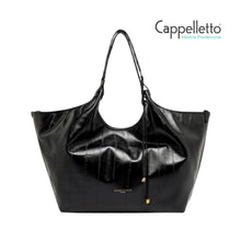 Carica l'immagine nel visualizzatore di Gallery, DUA Borsa Grande Stampa Anguilla Nero
