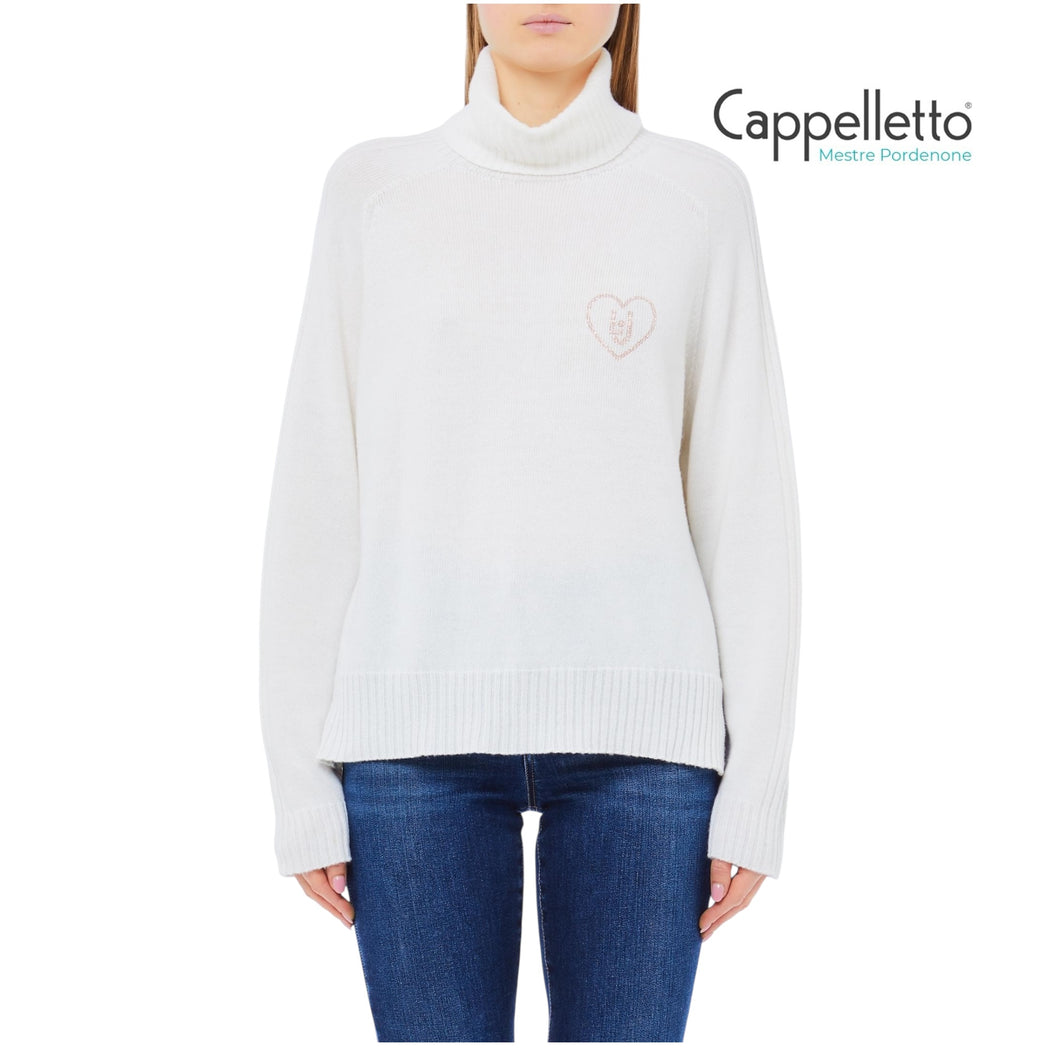 Maglia Manica Lunga Bianco Lana MF5445
