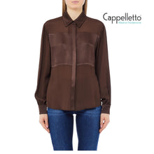 Carica l&#39;immagine nel visualizzatore di Gallery, Camicia Manica Lunga Cioccolato MF5106
