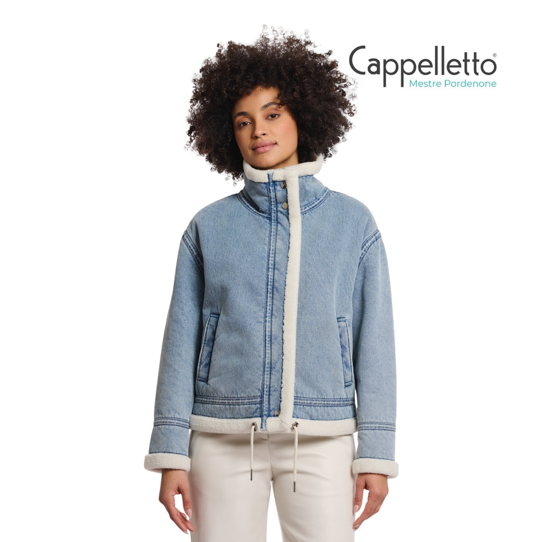 BECK Giubbo in Denim con Interno in EcoPelliccia