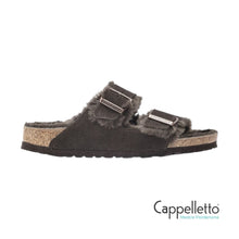 Carica l&#39;immagine nel visualizzatore di Gallery, Arizona Donna Shearling Pelle Scamosciata - Mocha
