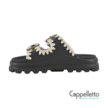 Carica l&#39;immagine nel visualizzatore di Gallery, EVA One-Piece Slide Two Buckle Black/White
