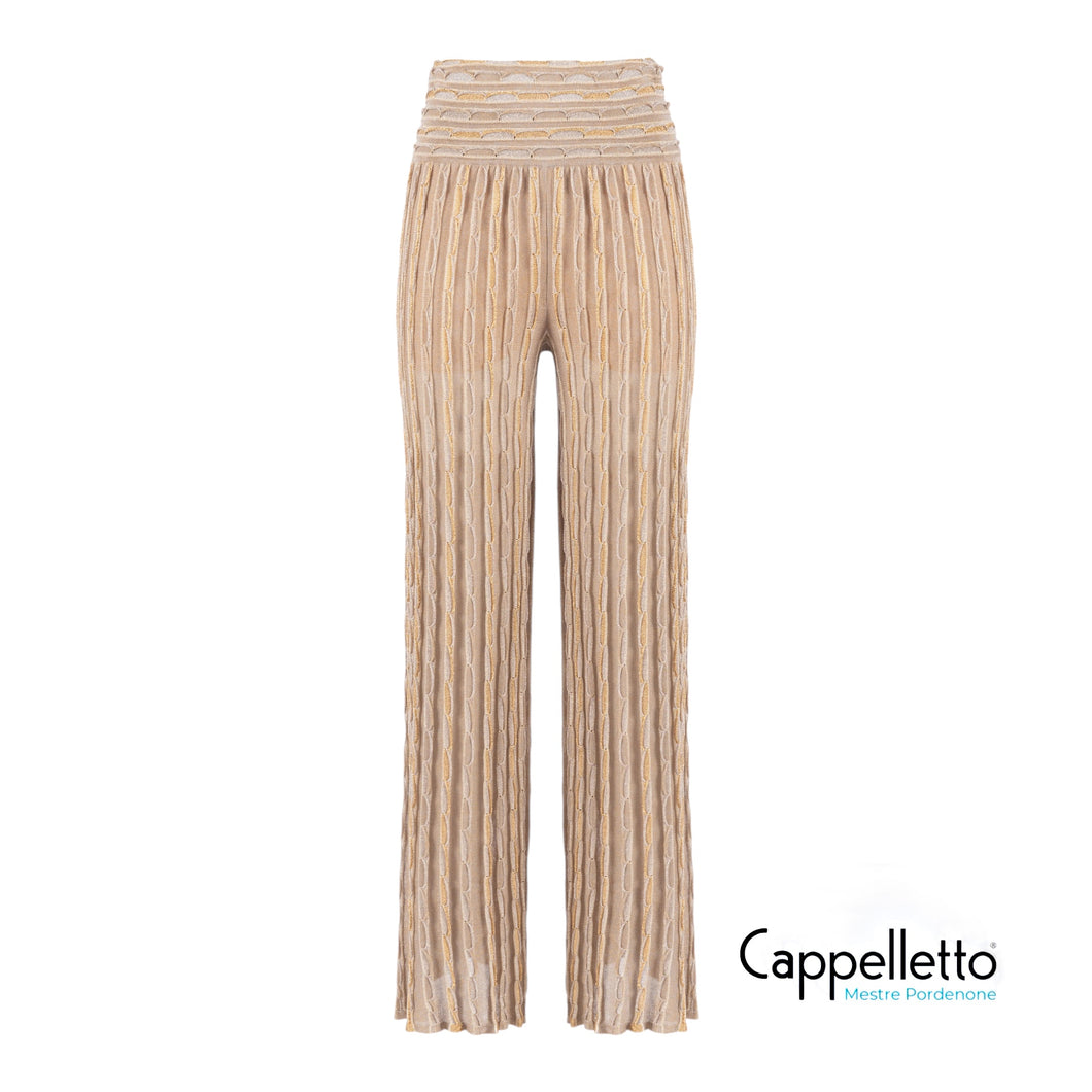 YOVA Pantalone in Maglia Oro