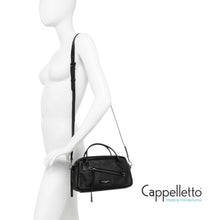 Carica l'immagine nel visualizzatore di Gallery, CINDY Borsa con Manici in Pelle Nera
