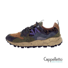 Carica l&#39;immagine nel visualizzatore di Gallery, YAMANO 3 UNI Suede/Nylon Knitted Fabric Leo Anthracite
