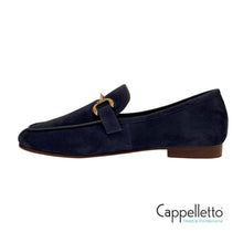 Carica l'immagine nel visualizzatore di Gallery, ASHE Mocassino Donna in Camoscio Blu
