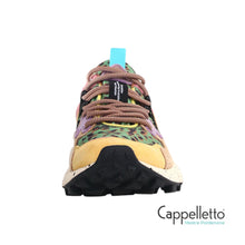 Carica l&#39;immagine nel visualizzatore di Gallery, YAMANO 3 Donna Suede/Print Leo Cotone Beige-Sabbia
