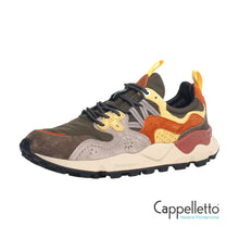Carica l&#39;immagine nel visualizzatore di Gallery, YAMANO 3 Uomo Suede/Nylon Grey-Yellow
