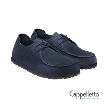 Carica l'immagine nel visualizzatore di Gallery, UTTI LACE Uomo Pelle Scamosciata Navy
