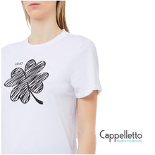 Carica l&#39;immagine nel visualizzatore di Gallery, T-shirt Bianco/Lucky LiuJo MF5410
