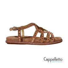 Carica l&#39;immagine nel visualizzatore di Gallery, Sandalo Flat Suede Rosa Antico 51600
