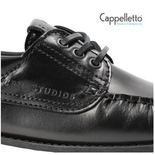 Carica l&#39;immagine nel visualizzatore di Gallery, CPH 616 Scarpa Derby Uomo in Pelle Nera
