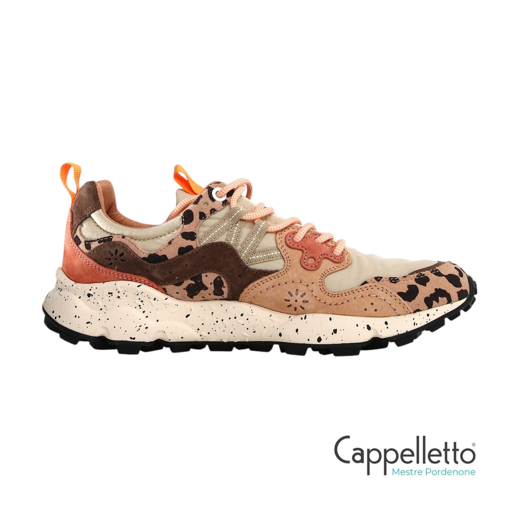 YAMANO 3 UNI Suede/Print/Nylon Beige - Milk