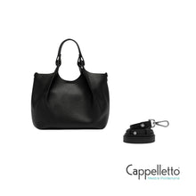 Carica l'immagine nel visualizzatore di Gallery, DUA Borsa Media Pelle Nera
