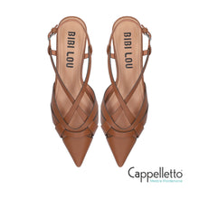Carica l'immagine nel visualizzatore di Gallery, NOLIA 20 SlingBack in Pelle Cuoio
