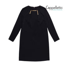 Carica l&#39;immagine nel visualizzatore di Gallery, ARINA Abito Corto Girocollo - Nero
