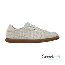 Carica l&#39;immagine nel visualizzatore di Gallery, PELOTAS SOLLER Sneakers in Pelle Bianca Traforata Donna
