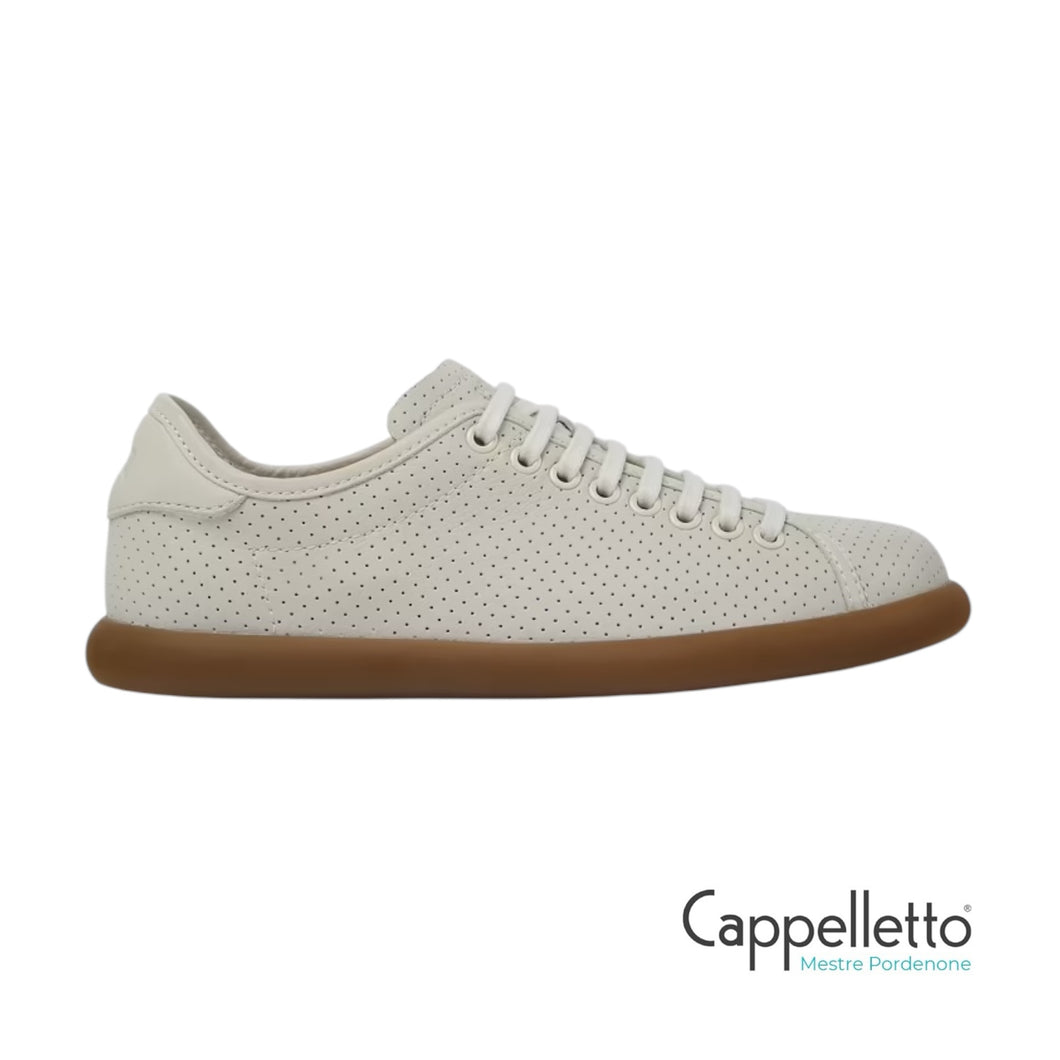 PELOTAS SOLLER Sneakers in Pelle Bianca Traforata Donna
