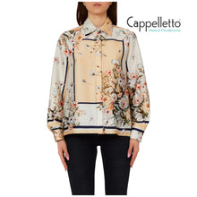 Carica l'immagine nel visualizzatore di Gallery, Camicia in Twill Stampato Arancio/Azzurro WA6357
