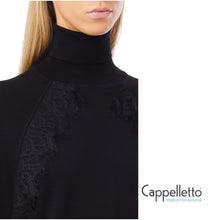 Carica l&#39;immagine nel visualizzatore di Gallery, Maglia Collo Alto Manica Lunga Nera CF5326
