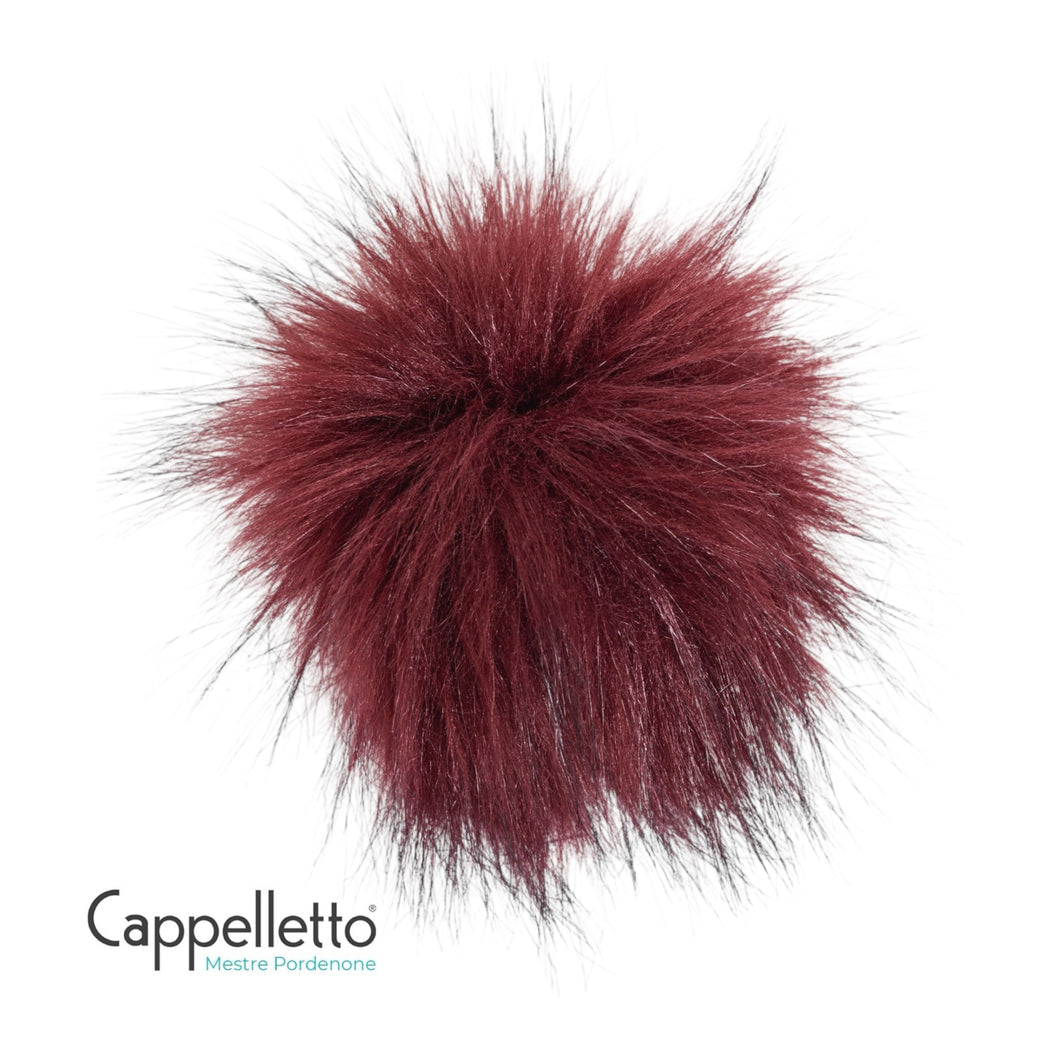 POMPON Staccabile in EcoPelliccia Cioccolato