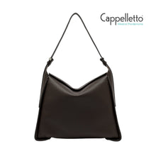 Carica l&#39;immagine nel visualizzatore di Gallery, PENELOPE Borsa in Pelle Double Espresso/Castoro
