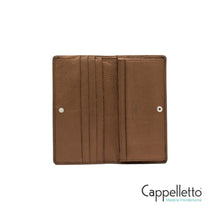 Carica l&#39;immagine nel visualizzatore di Gallery, WALLETS GRAIN 5041 In Pelle Laminata Toasted
