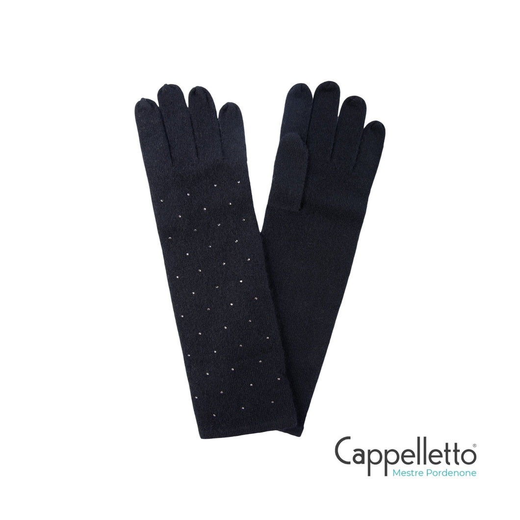 ONDA Guanti Cachemire Hotfix All Over - Nero