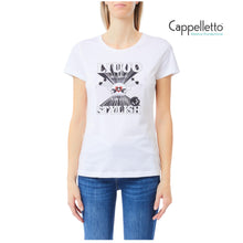 Carica l&#39;immagine nel visualizzatore di Gallery, T-Shirt Manica Corta Bianca LiuJo Stilish UF5265
