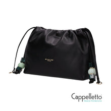 Carica l'immagine nel visualizzatore di Gallery, Borsa a Sacchettino 3045 in Pelle Nera
