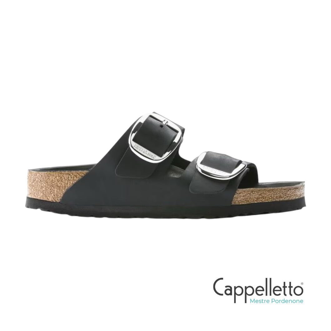 Arizona Big Buckle Oiled Leaher Black