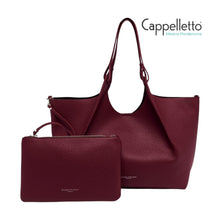 Carica l&#39;immagine nel visualizzatore di Gallery, DUA Big Borsa in Pelle WineBerry/T.Moro
