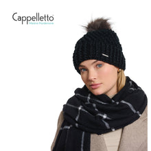 Carica l&#39;immagine nel visualizzatore di Gallery, KEVINA Berretto in Maglia Nero
