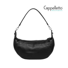 Carica l&#39;immagine nel visualizzatore di Gallery, AISHA Borsa in Pelle Martellata Nera

