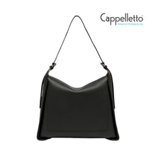 Carica l&#39;immagine nel visualizzatore di Gallery, PENELOPE Borsa in Pelle Double Nero/Castoro

