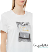 Carica l&#39;immagine nel visualizzatore di Gallery, T-Shirt Moda Manica Corta Bianca LJ Bag MF5415
