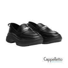 Carica l'immagine nel visualizzatore di Gallery, NOLITA  Loafer Suola Sneaker Pelle Nera
