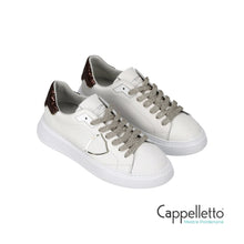 Carica l'immagine nel visualizzatore di Gallery, TEMPLE Donna Veau Glitter Blanc/Brun VG15
