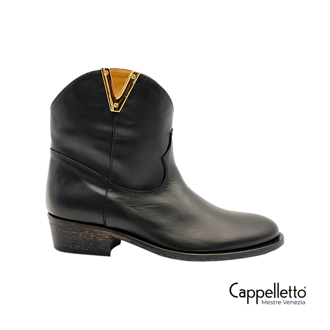 Stivaletto Texano V Malibù Nero 3946