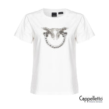 Carica l&#39;immagine nel visualizzatore di Gallery, QUENTIN T-Shirt Jersey Logo Bianco
