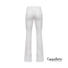 Carica l&#39;immagine nel visualizzatore di Gallery, FLORA Pantalone Flared Bianco
