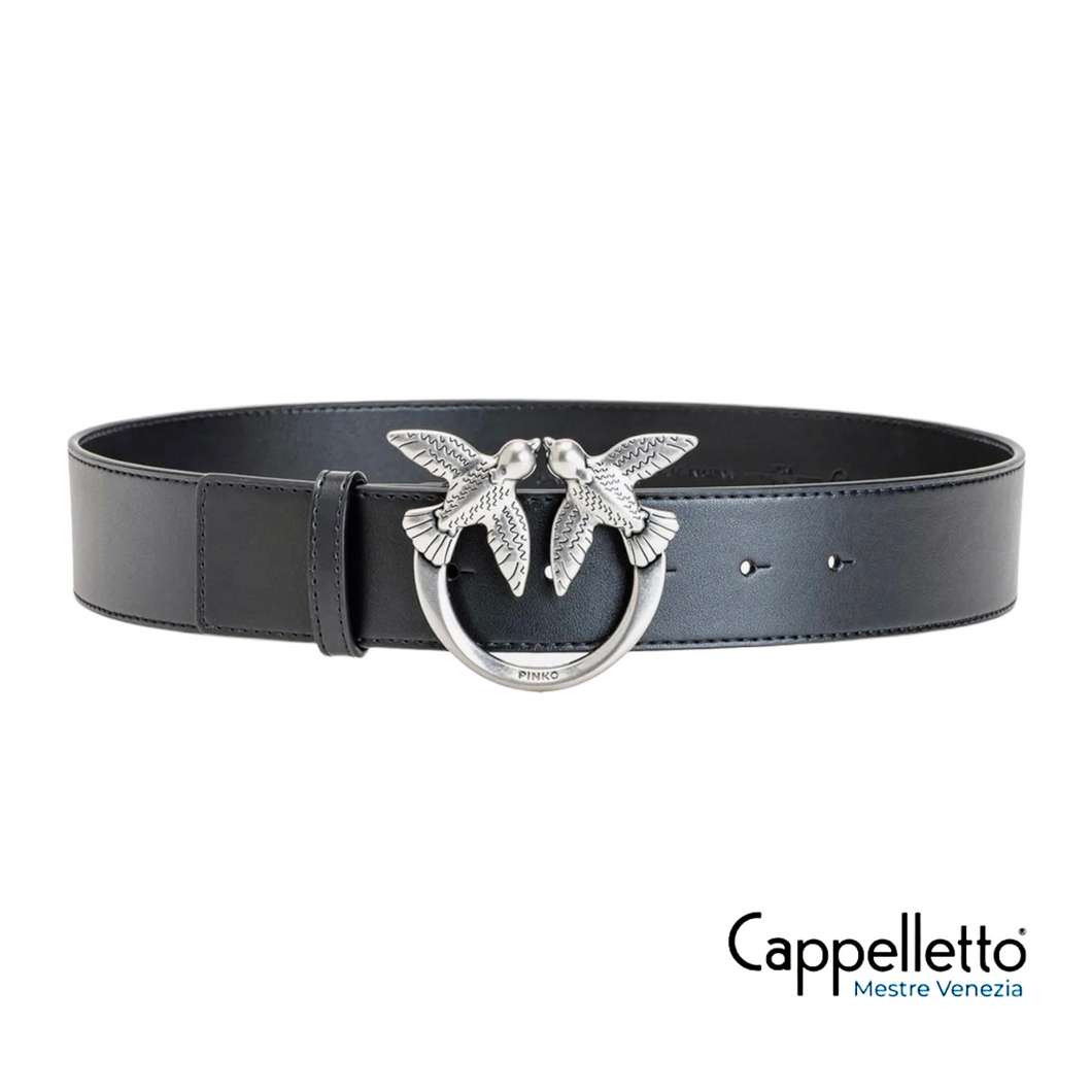 LOVE Berry Simply H4 Belt Black/Old Silver
